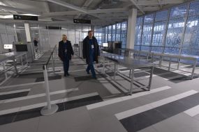 The new passenger terminal at the airport in Zaporozhye