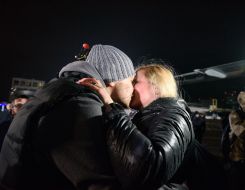 Meeting of liberated Ukrainians at Boryspil airport