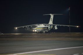 Airplane with liberated Ukrainians at Boryspil airport