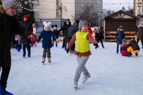 Skating rink near the Office of the President