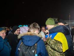 Встреча освобожденных украинцев в аэропорту «Борисполь»