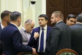 Dmytro Razumkov and Andriy Klochko