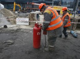 Місце прориву теплотраси