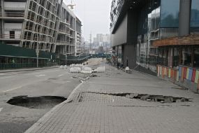 Місце прориву теплотраси