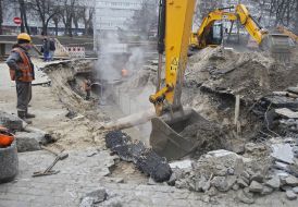 Місце прориву теплотраси