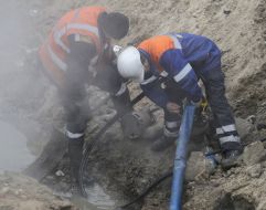 Місце прориву теплотраси