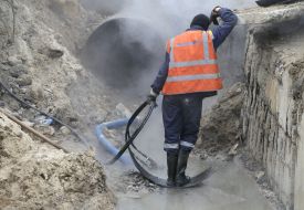 Місце прориву теплотраси