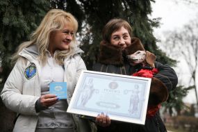Lana Vetrova presents diploma