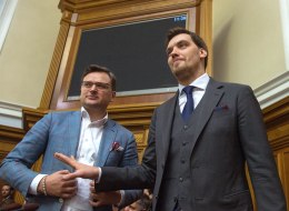 Dmytro Kuleba and Oleksiy Honcharuk