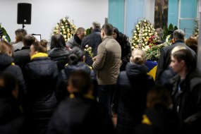Remembrance ceremony for the fallen Ukrainians in the wake of the plane crash