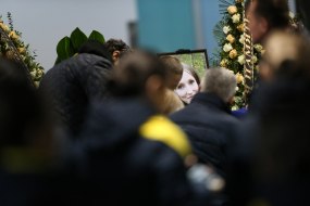 Remembrance ceremony for the fallen Ukrainians in the wake of the plane crash
