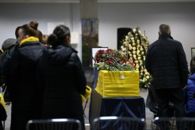 Remembrance ceremony for the fallen Ukrainians in the wake of the plane crash