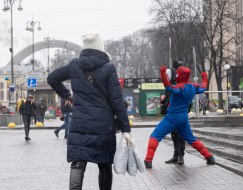Animator in a "Spider-Man" suit