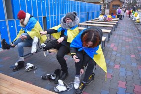 Участницы флешмоба