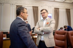 Vasyl Bodnar and Dmytro Kuleba