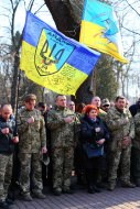 Funeral memorial service for the dead at the Donetsk airport