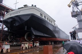 Церемонія спуску на воду нового танкера-хімовоза "SYNERGY"