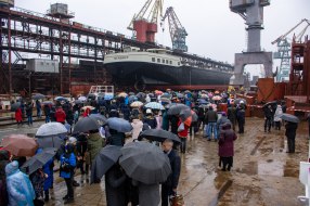 Церемонія спуску на воду нового танкера-хімовоза "SYNERGY"