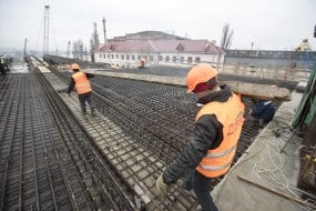 Construction of the Podolsk-Voskresensky bridge