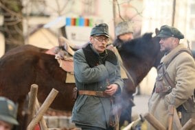 Theatrical historical reconstruction of the Fight for the Kruty Station in Lviv