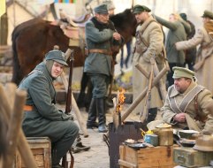 Theatrical historical reconstruction of the Fight for the Kruty Station in Lviv