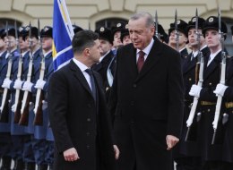 Volodymyr Zelenskiy and Recep Tayyip Erdoğan