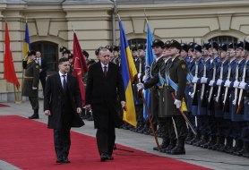 Volodymyr Zelenskiy and Recep Tayyip Erdoğan