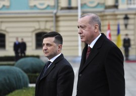 Volodymyr Zelenskiy and Recep Tayyip Erdoğan