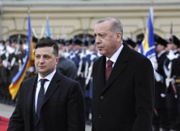 Volodymyr Zelenskiy and Recep Tayyip Erdoğan