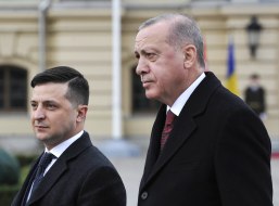 Volodymyr Zelenskiy and Recep Tayyip Erdoğan