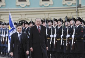 Volodymyr Zelenskiy and Recep Tayyip Erdoğan