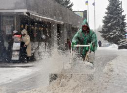 Снег в Харькове