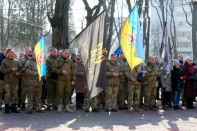 Funeral memorial service in Memorial Square