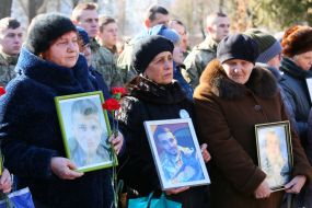 Funeral memorial service in Memorial Square