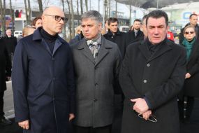 Yevheniy Dykhne, Vadym Prystayko and  Oleksiy Danilov