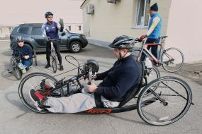 Participants of the team of Ukraine "Igor Neskoren-2020" are engaged in simulators