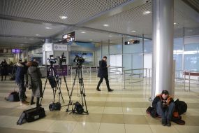 Media representatives at airport "Boryspil"