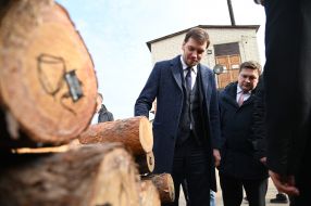 Oleksiy Honcharuk got acquainted with the work of the state enterprise "Oster Forestry"