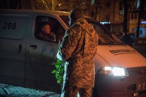 Special car for transporting the bodies of the dead