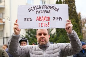 The participants of the protest action