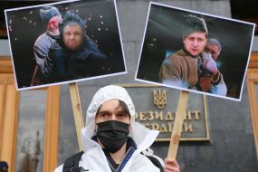 The participants of the protest action