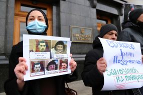 The participants of the protest action