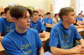 Students of Riga Ukrainian Secondary School
