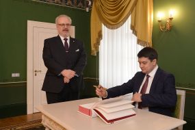 Meeting of Dmytra Razumkova and Egils Levits