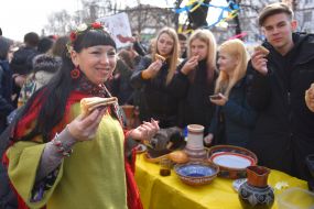 Pancake week in Zaporozhye