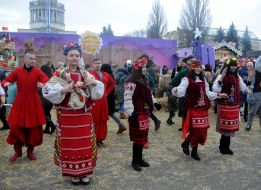 The celebration of Shrovetide in the territory of the National complex "Expocenter of Ukraine"