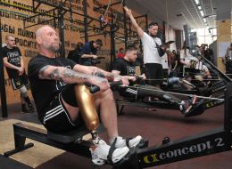 Участники соревнований "Игры Героев"