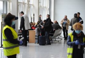 Passengers at the airport