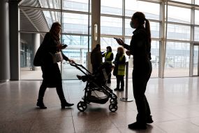 Passengers at the airport