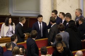 Oleksiy Honcharenko ta Volodymyr Zelenskyy